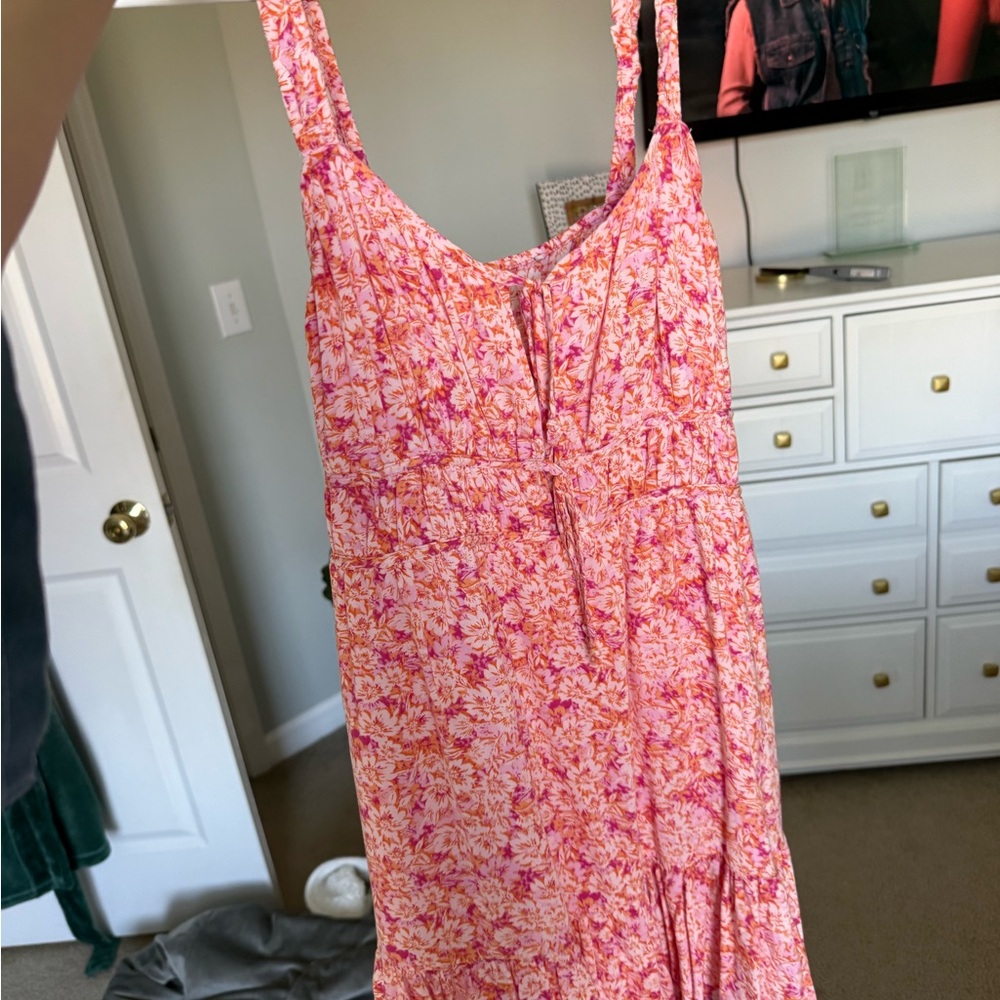 Aerie Pink Floral Mini Dress